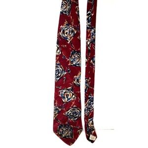 Vintage Bench Mark Designer Neck Tie 62" Silk Made in the USA